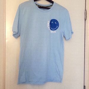 Mens SmileyWorld Large LIKE NEW NEVER WORN! Get Good Short Sleeve T, Baby blue